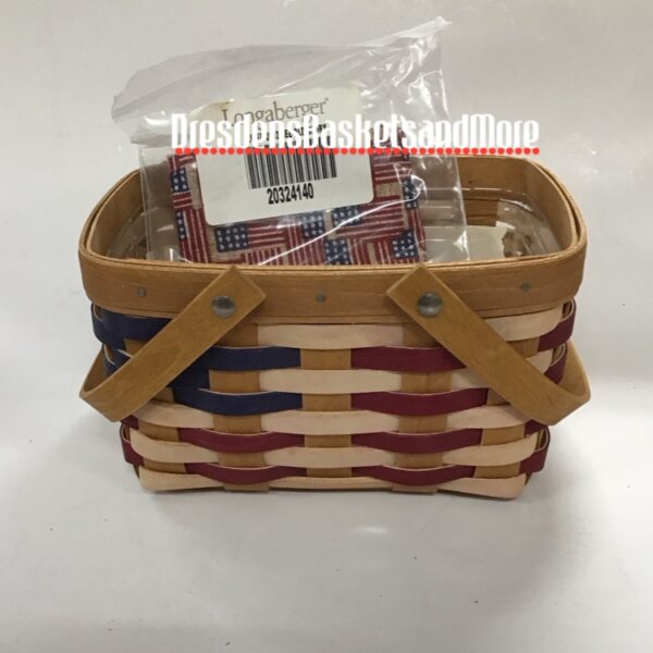 Little Market Longaberger Flag Basket Combo