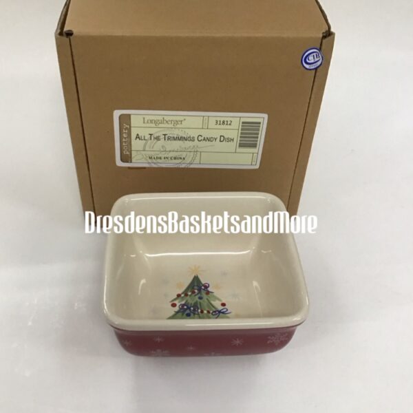 Longaberger All The Trimmings Candy Dish NIB
