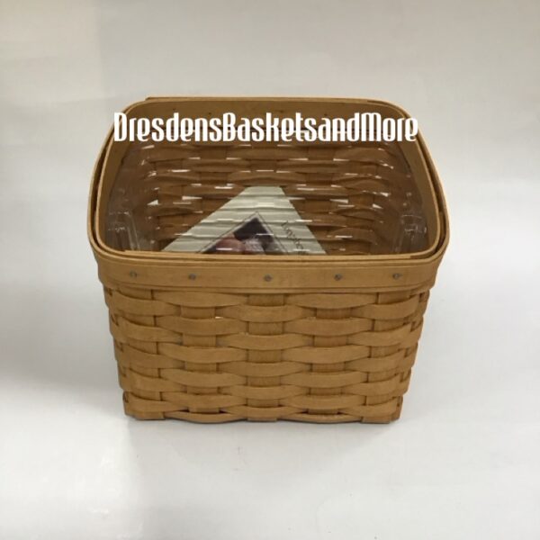 Longaberger 2004 TV Time Warm Brown Basket w/ Protector (no dividers)
