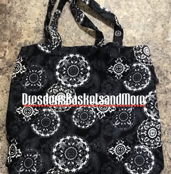 Tote Bag Longaberger Secret Fabric