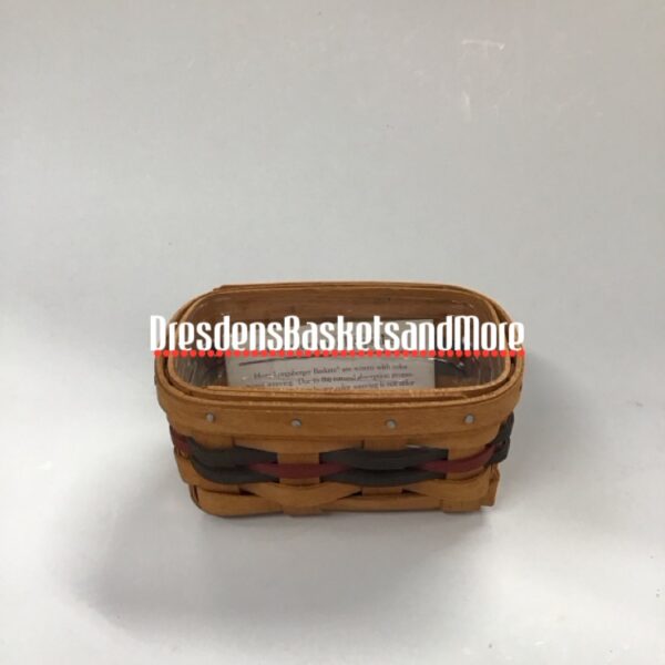 Longaberger 1994 Business Card Basket w/ Protector