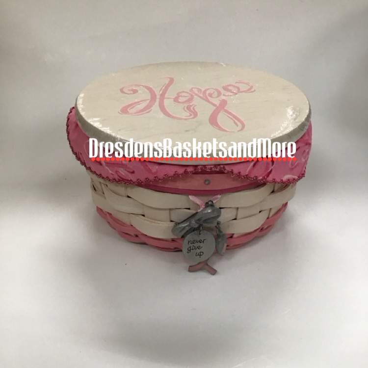 Horizon of Hope Longaberger 2012 White Washed Combo w/ Tie On