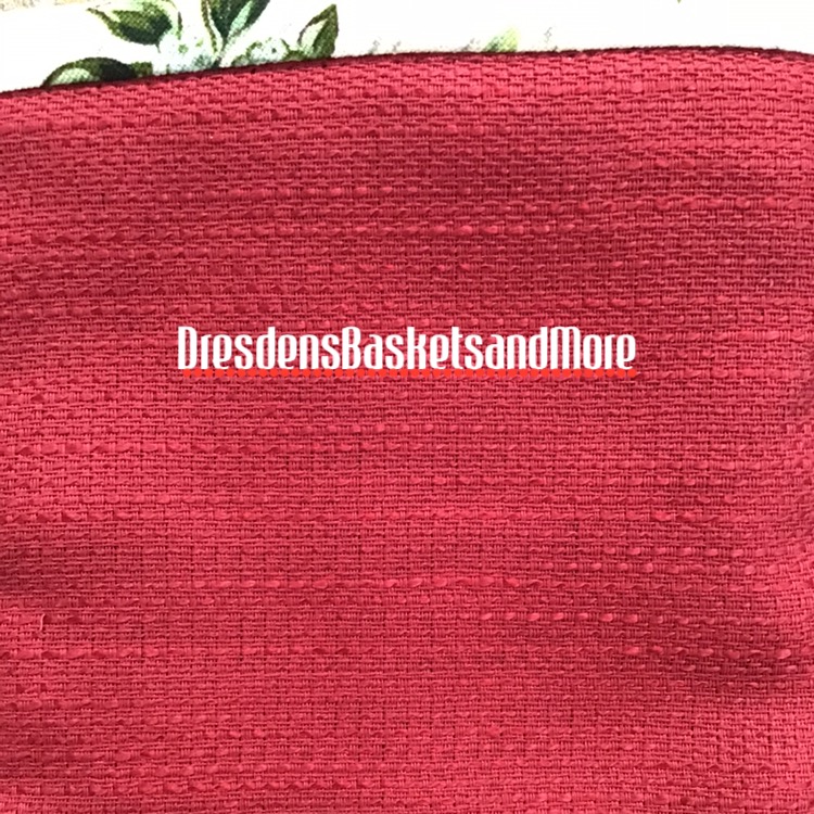 Tall Tissue Liner OTE Paprika with Holiday Botanical Poinsettia Trim