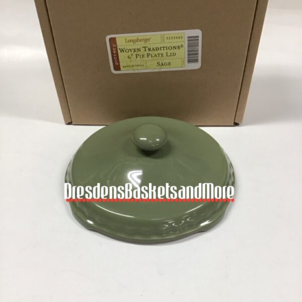 Longaberger Sage 6” Pie Plate LID*