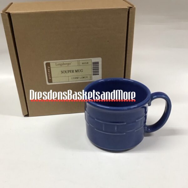 Longaberger Cornflower Souper Mug NIB