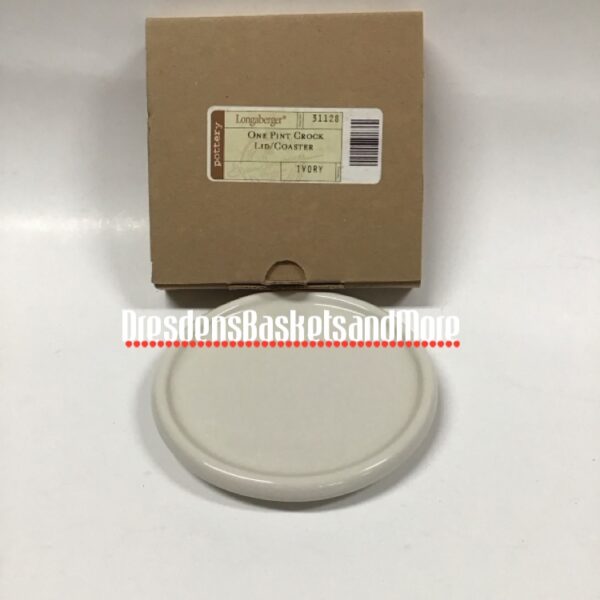 Ivory Longaberger Lid/Coaster*