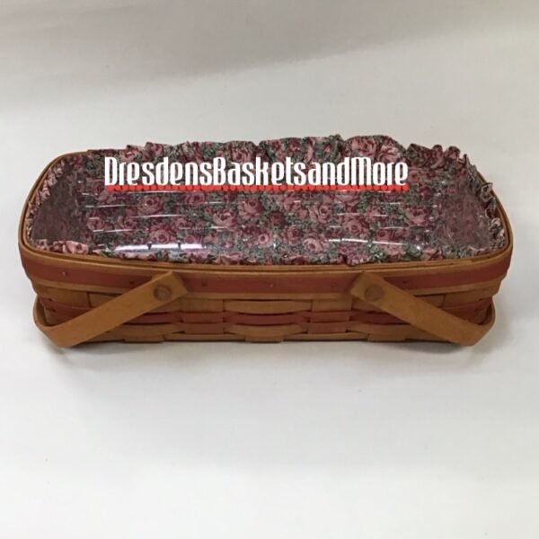 Longaberger 1991 May Series Rose Basket Combo