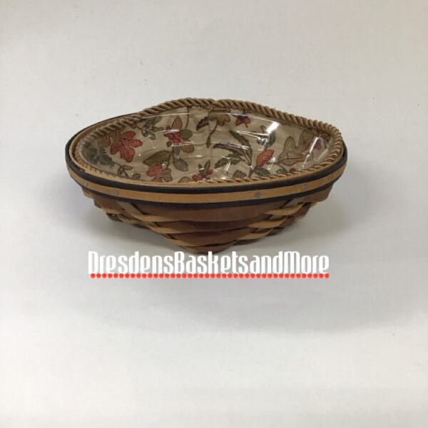 Longaberger 2009 Chestnut Small Oval Diamond Basket Combo