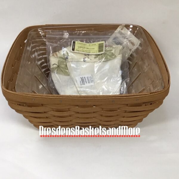 Longaberger 2009 Large Flare Warm Brown Basket Combo