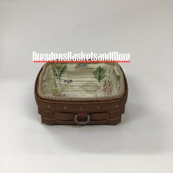 Sort & Store Longaberger Business Card II Basket Combo Rich Brown