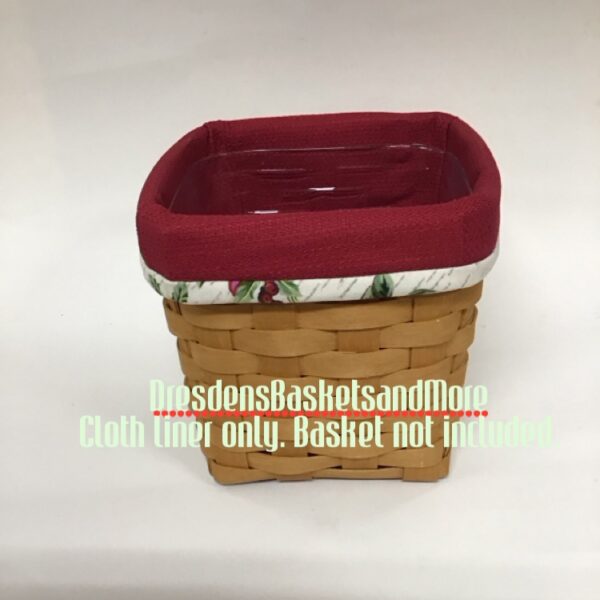 Tall Tissue Liner OTE Paprika with Holiday Botanical Poinsettia Trim