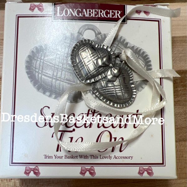 Sweetheart 1997 Longaberger Pewter Tie On