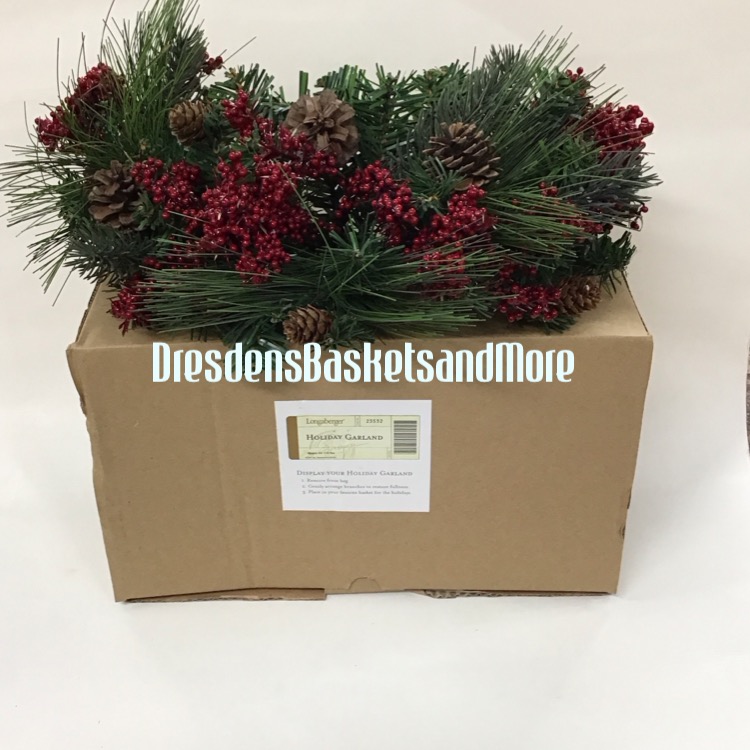 Longaberger Holiday Garland NIB