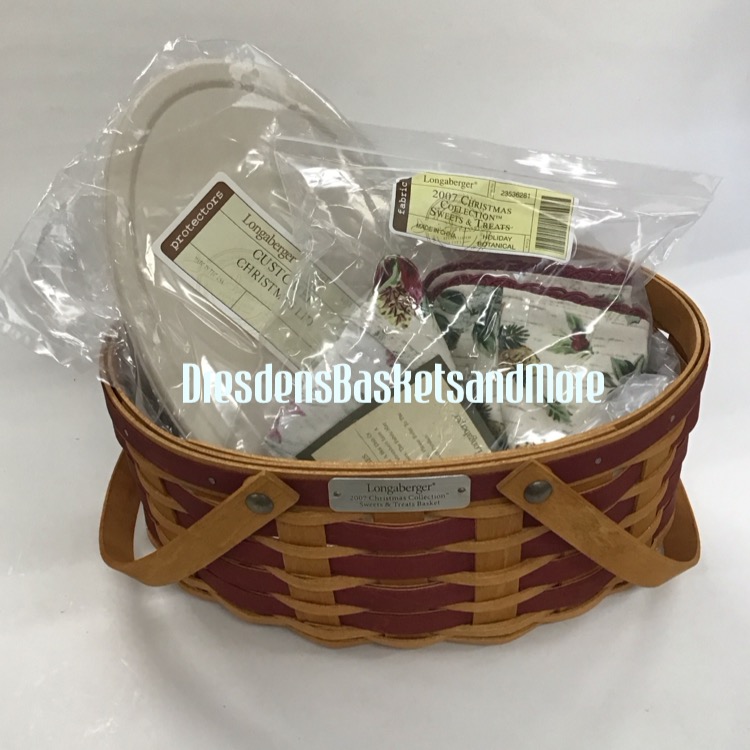 Longaberger 2007 Christmas Sweets & Treats Red Combo