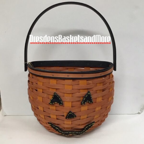 Longaberger 2011 Hanging Pumpkin w/ Fabric Face Set