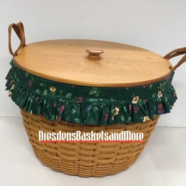 Longaberger 1998 Hostess Corn Basket Combo w/ Woodcrafts Lid