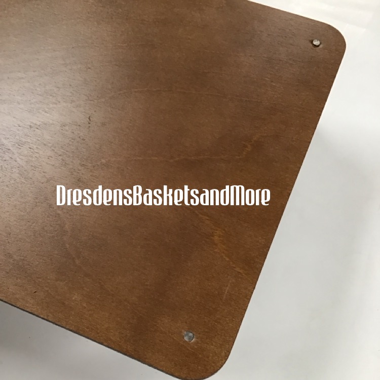 Longaberger 2007 Rich Brown Large Picnic Basket w/ Protector & Riser*See Photos*