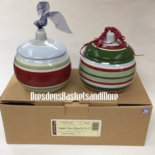 Longaberger Ornament Candle Holders NIB