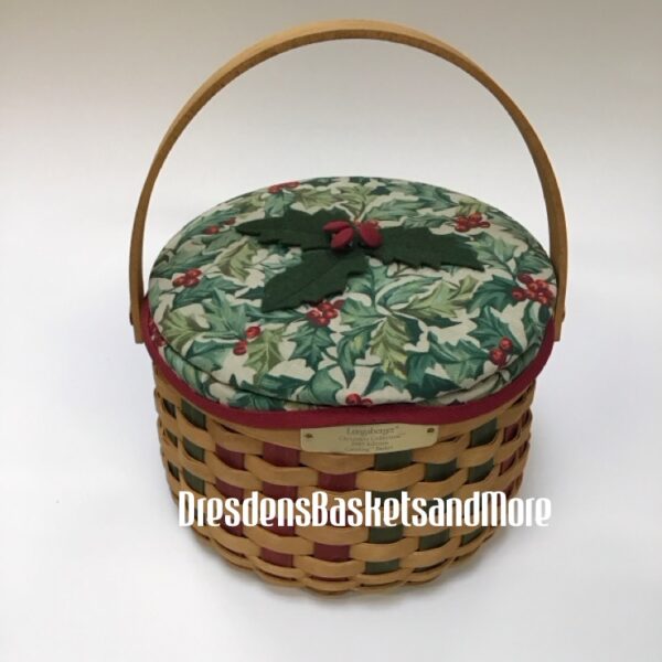 Longaberger 2003 Caroling Basket Combo w/ Woodcrafts Lid
