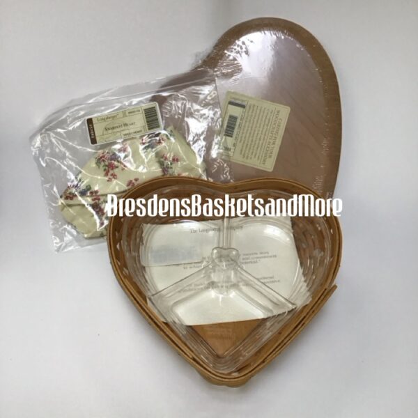 Longaberger 2005 Sweetest Heart Basket Combo w/ Lid