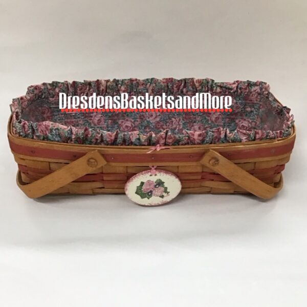 Longaberger 1991 May Series Rose Basket Combo w/ Tie On*