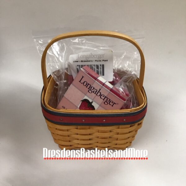 Longaberger 2001 All American Strawberry Basket Set