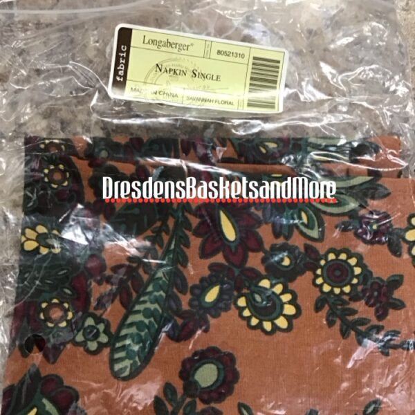 Napkin Longaberger Savannah Floral