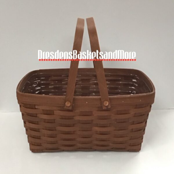 Longaberger 2015 Medium Market Rich Brown Basket w/ Protector*