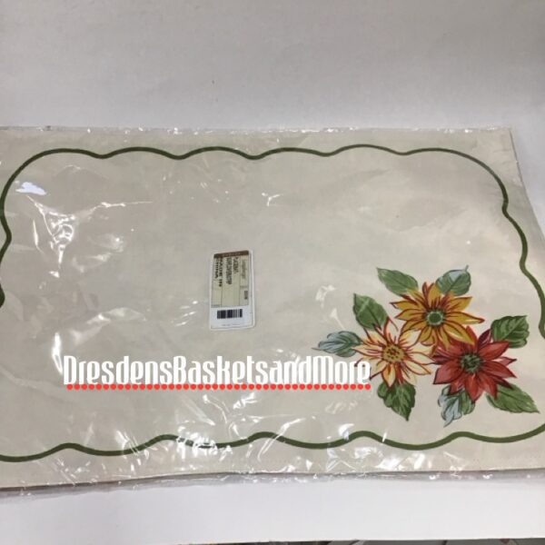 Placemats Longaberger Reversible Sunflower/ Sunflower Stripe