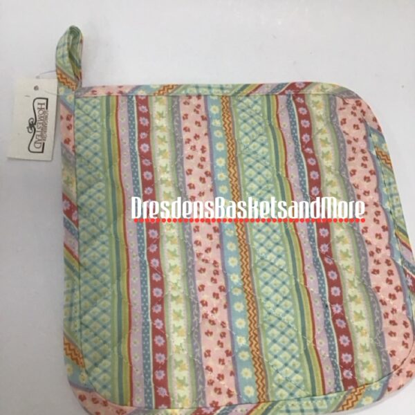 Pot Holder Longaberger Easter Stripe