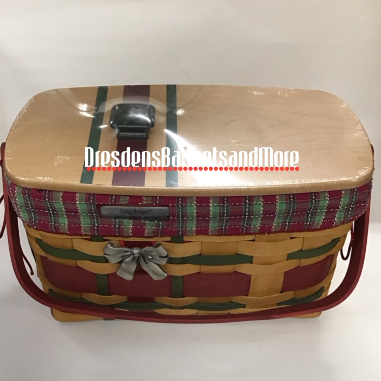 Longaberger 2008 Christmas Wrap It Up Basket Set
