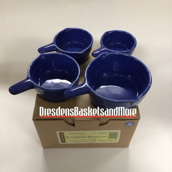 Longaberger Cornflower Measuring Cups NIB