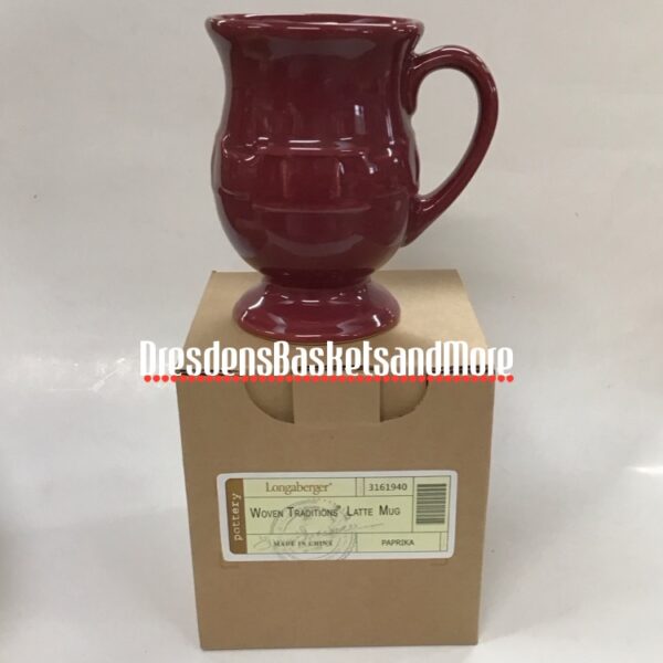 Longaberger Paprika Latte Mug NIB
