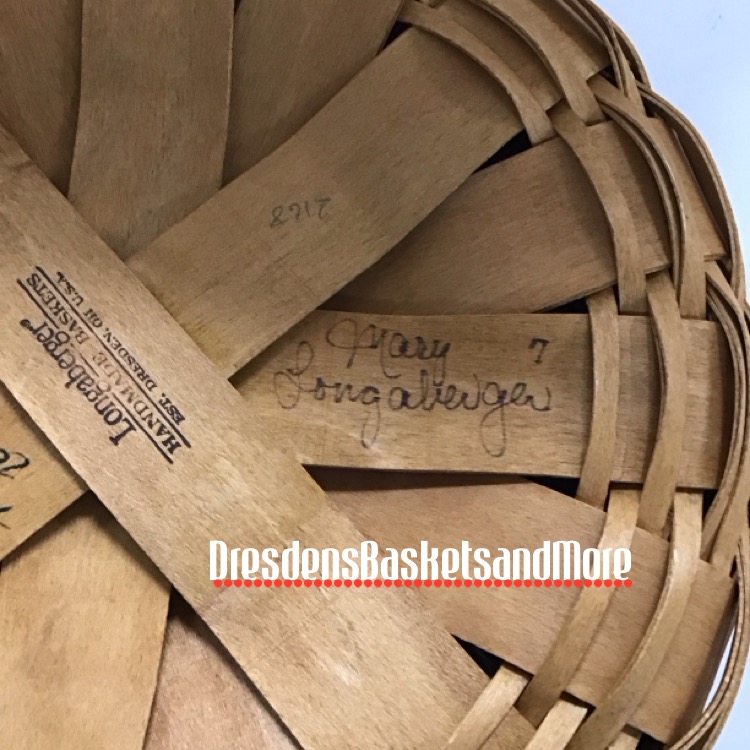 Longaberger 2005 Darning Basket Combo SIGNED