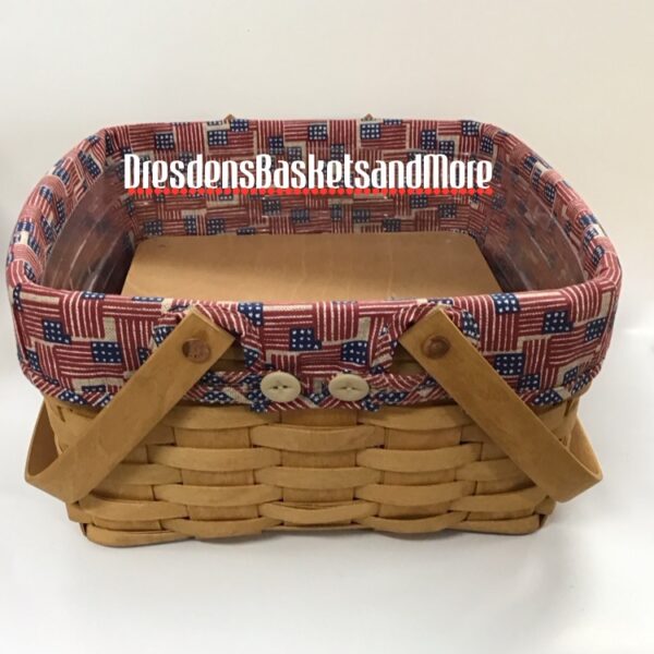 Longaberger 2003 Cake Basket Combo w/ Riser