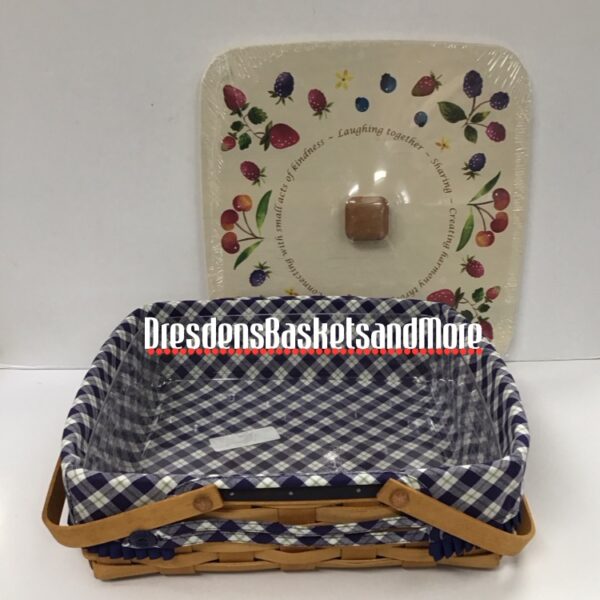 Longaberger 2005 Blue Ribbon Pie Combo w/ Lid