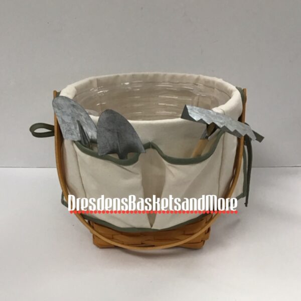 Longaberger 2000 9" Measuring Basket w/ Protectors, Liner & Mini Tools*