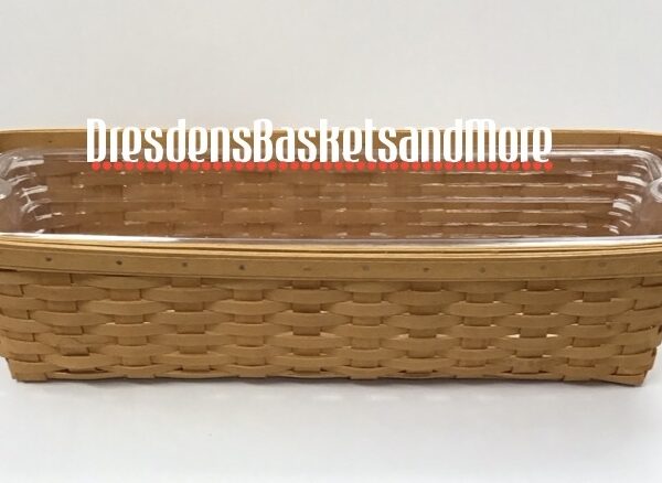 Longaberger 2002 Window Box Basket w/ Protector Set