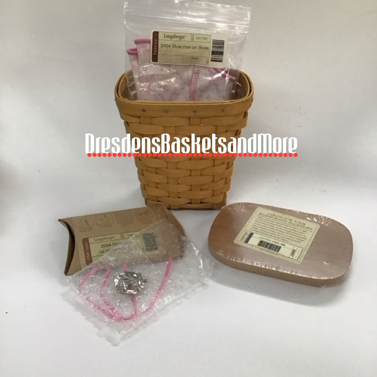 Horizon Of Hope Longaberger 2004 Basket Set Warm Brown