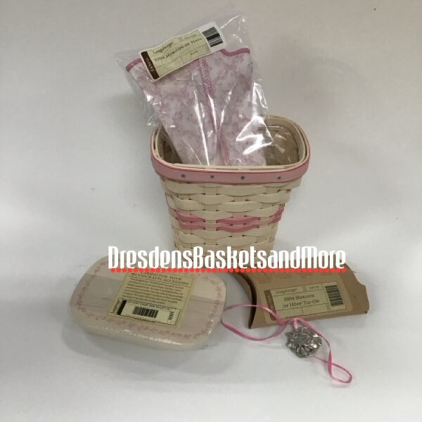 Horizon Of Hope Longaberger 2004 Basket Set Whitewash