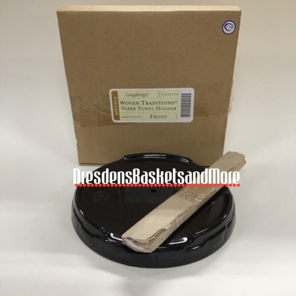 Longaberger Ebony Paper Towel Holder NIB