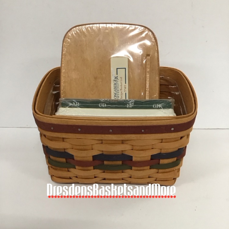 Longaberger 1994 Shades of Autumn Recipe Basket Set