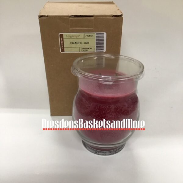 Longaberger Grande Jar Candle - Cinnamon Cider