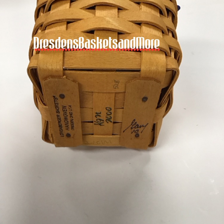 Longaberger 2000 Chives Booking Basket Combo SIGNED