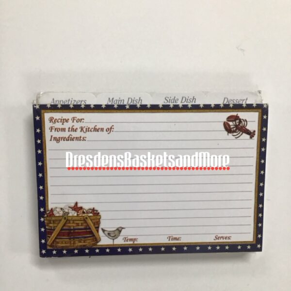 Recipe Longaberger Card Set 4" x 6" New