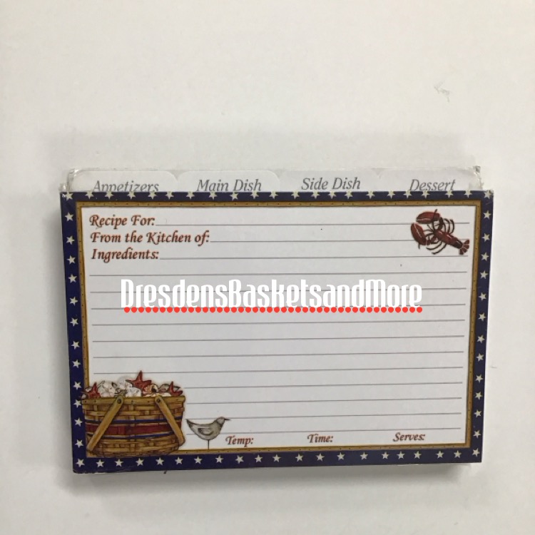 Recipe Longaberger Card Set 4" x 6" New