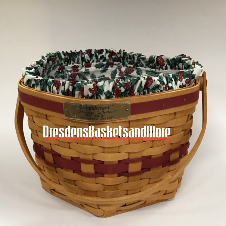 Longaberger 1997 Christmas Snowflake Combo