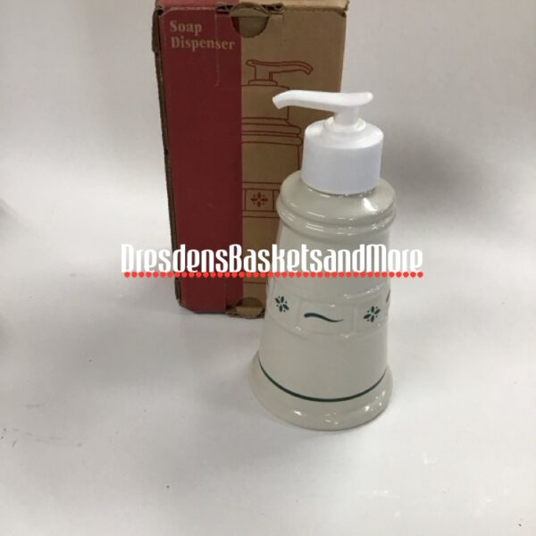 Longaberger Heritage Green Soap Dispenser NIB