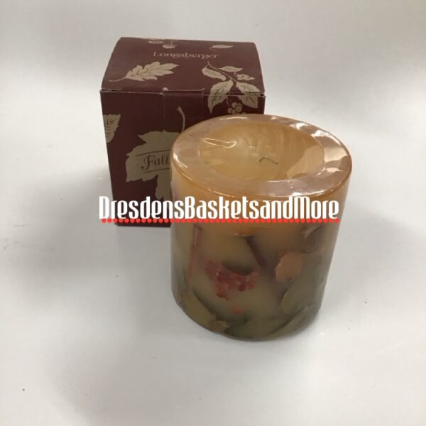 Longaberger Falling Leaves Candle NIB