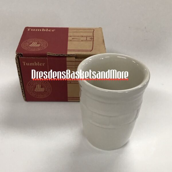 Longaberger Ivory Tumbler NIB